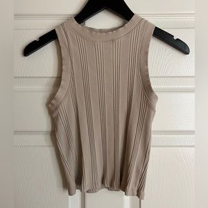 zara tan tank top